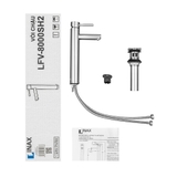 Vòi lavabo chậu rửa mặt INAX LFV-8000SH2 nóng lạnh cổ cao (LFV8000SH2 )