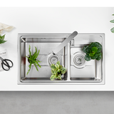 Chậu rửa chén inox Malloca MS 5082W dài 82cm