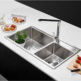 Chậu rửa chén inox Malloca MS 5082W dài 82cm
