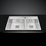 Chậu rửa chén inox Malloca MS 6304T dài 86cm