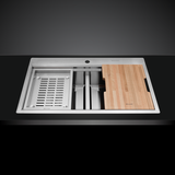 Chậu rửa chén inox Malloca Slide MS 862 dài 86cm