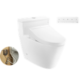 Bồn cầu 1 khối TOTO MS625DW25#XW kèm nắp rửa điện tử WASHLET S5- TCF34461GAA