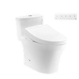 Bồn cầu 1 khối TOTO MS885CDW25#XW kèm nắp rửa điện tử WASHLET S5- TCF34461GAA