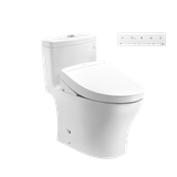 Bồn cầu 1 khối TOTO MS889CDRW25#XW kèm nắp rửa điện tử WASHLET S5- TCF34461GAA