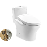Bồn cầu 1 khối TOTO MS889DRW24#XW kèm nắp rửa điện tử WASHLET S2- TCF33461GAA
