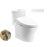 Bồn cầu 1 khối TOTO MS889DRW25#XW kèm nắp rửa điện tử WASHLET S5- TCF34461GAA