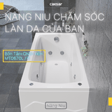 Bồn tắm dài Caesar MT0670L(R) dài 1m7 loại chân yếm có massage