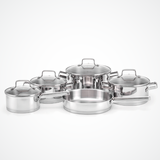 Bộ nồi inox cao cấp Malloca SA-1503 sử dụng tất cả các loại bếp