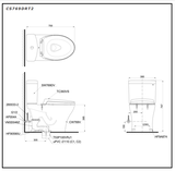 Bồn cầu 2 khối TOTO CS769DRT10#XW nắp êm