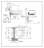 Bồn cầu 1 khối American Standard VF-1858PL nắp rửa điện tử Pristine