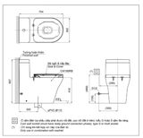 Bồn cầu 1 khối TOTO CW166RB#XW nắp rửa S5 - TCF34320GAA