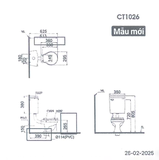 Bồn cầu trẻ em Caesar CT1026