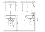 Lavabo chậu rửa mặt INAX AL-312V AquaCeramic (AL312V)