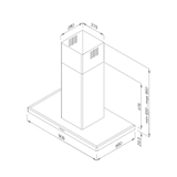 Máy hút mùi áp tường Malloca Slim K4250