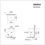 Chậu giặt Caesar SS558AS