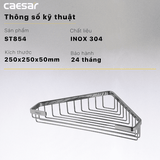 Kệ góc Caesar ST854 Inox 304