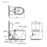 Bồn cầu 2 khối TOTO CS325DRT3#W nắp êm