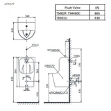 Bồn tiểu nam TOTO UT557T#XW treo tường sứ chống bám bẩn