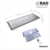 Phễu thoát sàn Inox Bao TSH3010 - Phụ kiện nhà vệ sinh, nhà tắm