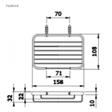Đĩa đựng xà phòng TOTO TX2BV1B
