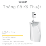 Bồn tiểu nam Caesar U0233 treo tường