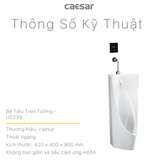 Bồn tiểu nam Caesar U0235 treo tường