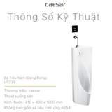 Bồn tiểu nam Caesar U0239 đặt sàn