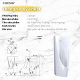 Bồn tiểu nam Caesar UA0237 treo tường + xả tiểu cảm ứng
