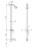 Sen tắm đứng âm tường INAX BFV-28S nóng lạnh (BFV28S)