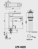 Vòi lavabo chậu rửa mặt INAX LFV-402S nóng lạnh gật gù (LFV402S)