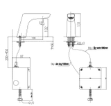 Vòi lavabo chậu rửa mặt INAX AMV-50B nước lạnh cảm ứng (AMV50B)