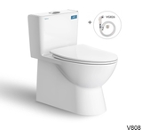 Bồn cầu 1 khối Viglacera V808 tặng kèm xịt vệ sinh VG826
