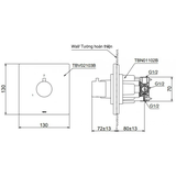 Van Chuyển Hướng TOTO TBV02103B/TBN01102B 2 Đường Nước