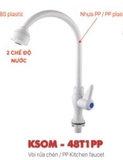 Vòi chậu rửa chén KSN KSOM-48T1PP nước lạnh