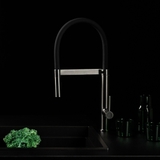 Vòi chậu rửa chén Malloca K586SBS đồng thau mạ titan nóng lạnh
