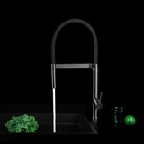 Vòi chậu rửa chén Malloca K586SBS đồng thau mạ titan nóng lạnh