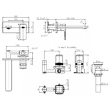 Vòi Lavabo Gắn Tường American Standard WF-1304MB Acacia E Màu Đen