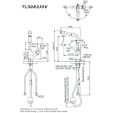 Vòi Lavabo TOTO TLS083J0V Nóng Lạnh Rút Dây Thân Cao