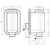 Vòi Sen nước lạnh American Standard EasyFLO WF-T825B (WFT825) Màu Đen