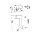 Vòi sen tắm nóng lạnh Italisa Ta-7864CP