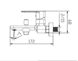 Vòi sen tắm nóng lạnh Italisa Ta-8074CP