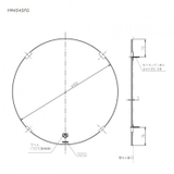 Gương chống mốc TOTO YM4545FG 45 cm