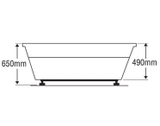 Bồn tắm đôi Euroca EU1-1616 dài 1m6