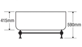 Bồn tắm Oval Euroca EU0-1780 dài 1m7