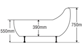 Bồn tắm dài 1 yếm Euroca EU3-1680