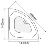 Bồn tắm góc Euroca EU5-1400