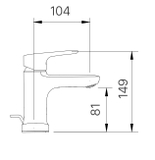 Vòi lavabo chậu rửa mặt INAX LFV-1401S nóng lạnh gật gù (LFV1401S)