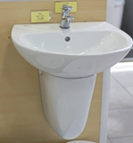 Lavabo chậu rửa mặt Inax L-285V treo tường + chân ngắn (L285V)