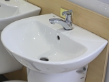 Lavabo chậu rửa mặt INAX L-285V treo tường + chân ngắn (L285V)