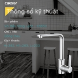 Vòi chậu rửa chén Caesar K665C nóng lạnh